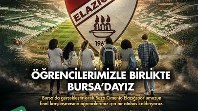 Elazığspor’un tarihi finaline dev destek: Fırat Üniversitesi’nden Bursa çıkarması