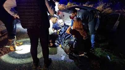 İskilip yolunda can pazarı: İki otomobil kafa kafaya çarpıştı, 7 kişi hastanelik oldu