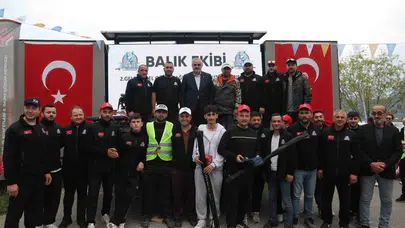 Bafra’da oltalar dev alabalıklar için atıldı: Bin kişi doğa için buluştu