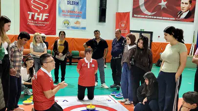 Sporun birleştirici gücü Köyceğiz’de sahaya indi: Özel bireyler ve gençler floor curling ile buluştu