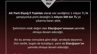 Elazığspor’un acı gününde Başkan Selmanoğlu’ndan vefa hamlesi: Prim sözünü artırarak desteğe dönüştürdü