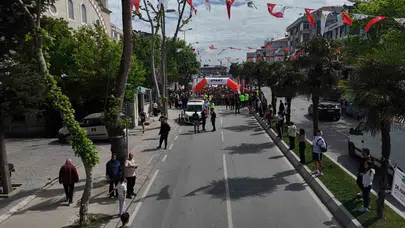 Bahçelievler’de 1919 metrelik dev buluşma: Gençler milli mücadele ruhu için ter döktü