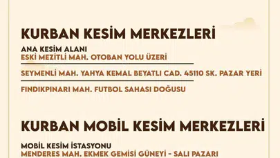 Mezitli’de bayram hazırlığı tamam: Kurban ibadeti için adresler belli oldu