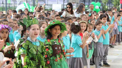 Ödemiş’te miniklerden büyük adım: Sağlıklı nesiller için Yeşilfest coşkusu