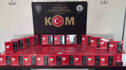 Aydın’da kaçakçılara geçit yok: İş yerinden 100 kaçak cihaz çıktı