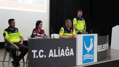 Aliağa'da belediye personeline hayati uyarılar: Trafikte dikkat ve şiddete sıfır tolerans
