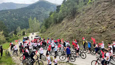 Babadağ'da bayram havası: Milli mücadele ruhu iki teker üzerinde buluştu