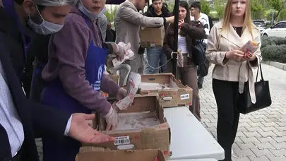 Isparta’da lezzet şöleni: 5 bin öğrenciye taze alabalık ziyafeti