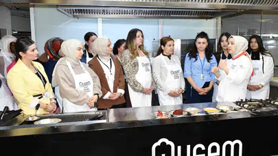 Mutfakta sağlık buluşması: Anne adayları ebeleriyle yöresel lezzetlerin sırrını keşfetti