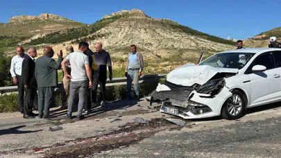Mardin yolunda şiddetli çarpışma: Trafik kazasında bir kişi hastanelik oldu