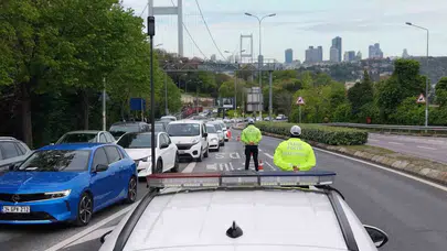 Trafikte "kaynak" yapanlara geçit yok: Köprü girişlerinde drone destekli sıkı takip