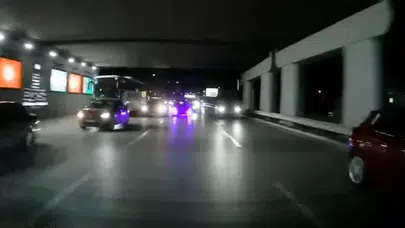 Bursa trafiğinde dehşet anları: Ölümle dans eden sürücü kameraya yakalandı