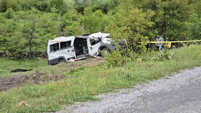 Yozgat'ta yürek yakan kaza: Servis aracı şarampole yuvarlandı, acı bilanço ağır