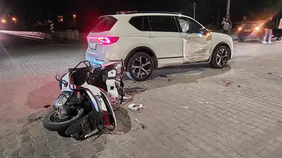Gazipaşa'da gece yarısı dehşeti: Motosikletli sürücü yaşam mücadelesi veriyor
