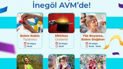 İnegöl AVM’de 15. yıl coşkusu: Bir hafta sürecek festival başlıyor