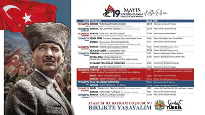 Atakum’da 19 Mayıs coşkusu: Bir hafta sürecek kutlama maratonu başlıyor