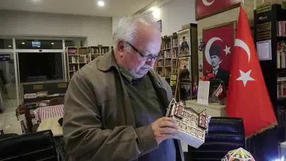 Emeklilikte yeni bir tutku: Atık kutulardan tarih inşa ediyor