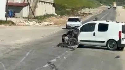 Siirt Organize Sanayi Bölgesi'nde yürekleri ağza getiren kaza: Ucuz atlatıldı