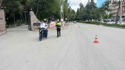 Burdur yollarında sıkı denetim: Motosiklet sürücülerine kask ve hız uyarısı
