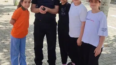 Minik kanatlar yeniden gökyüzüne açıldı: Okul bahçesinde duygusal kurtarma operasyonu