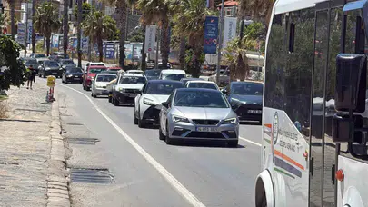 Bodrum’da tatil bitti, dönüş yolunda kilometrelerce araç kuyruğu oluştu