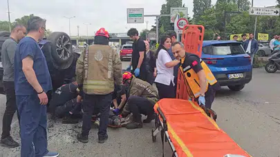 Direksiyon başında fenalaştı: Kadıköy'de dehşet anları kamerada