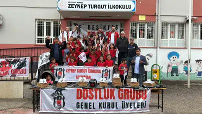 Beşiktaş’ın gönül elçileri deprem bölgesinde: Miniklerin yüzündeki gülümseme en büyük ödül