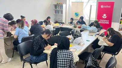 Çerkezköy’de kadınların yeni adresi: Üretirken sosyalleşiyorlar