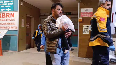 İnegöl’de korku dolu anlar: Bir anlık boşluk minik bebeği hastanelik etti