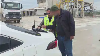 Antakya trafiğinde beton paniği: Yolu şantiyeye çeviren sürücüye ağır fatura