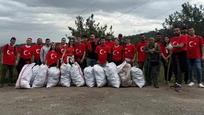 19 Mayıs ruhunu sahada yaşattılar: Manisa'da gençlerden çevre seferberliği