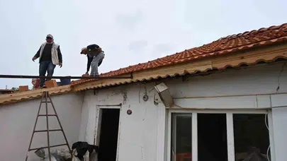 Sorkuncak köyünde yüzleri güldüren dayanışma: Yağmurdan kurtuldular