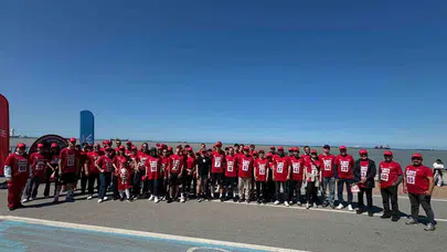 Samsun’da tarihi gün: Bağımsızlık meşalesi bu kez sporla taşındı