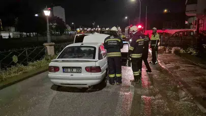Eskişehir’de gece yarısı paniği: Akaryakıt istasyonunun yanı başında alevlere teslim oldu