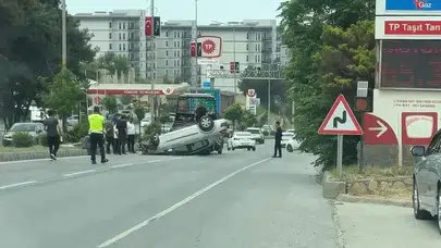 Hatay’da korkutan kaza: Kontrolden çıkan araç hurdaya döndü