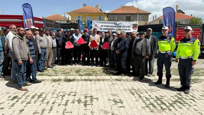 Tarladan yola çıkarken hayatınızı riske atmayın: Sandıklı’da çiftçilere hayati uyarı