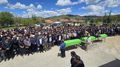 Yozgat’ı yasa boğan servis faciası: Küçük Çınar ve Zennure son yolculuklarına uğurlandı