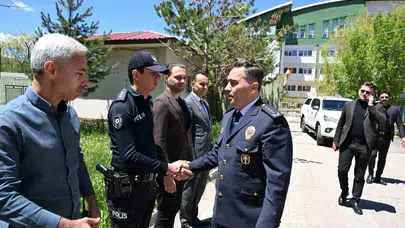 Ağrı’da bayram mesaisi: Emniyet Müdürü Önder sahadaki kahramanları unutmadı