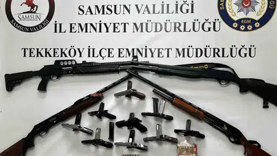 Samsun’da şafak operasyonu: Silah tacirlerine geçit yok