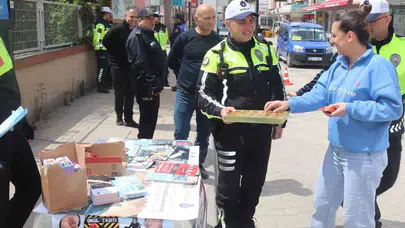 Bafra yollarında güvenlik seferberliği: 750 kişiye hayati uyarı
