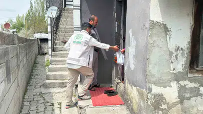 Ağrı'da bayram bereketi: Yüzlerce sofraya Umut Kervanı eli değdi