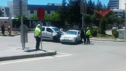 Batman trafiğinde korku dolu anlar: Kavşaktaki çarpışma faciaya dönmeden atlatıldı