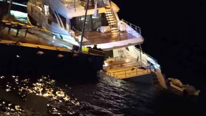 Sinop kıyılarında servet değerindeki yata hüzünlü veda: 2 milyarlık dev gövde sulara gömüldü