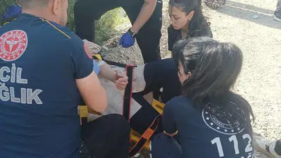 Adıyaman yolunda korku dolu anlar: Kontrolden çıkan araç hurdaya döndü