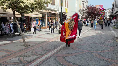 Şampiyonluk ateşi Edirne’ye sıçradı: Saraçlar Caddesi sarı-kırmızıya büründü
