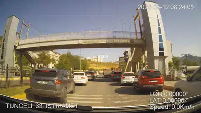 Tunceli’de duyarlı sürücülerden hayat kurtaran hamle: Ambulansa yol açmak için tek yürek oldular