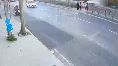 Küçükçekmece’de yürek yakan kaza: Genç mühendisin son anları kamerada