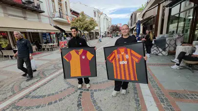 Sarı-kırmızılı sevdasını duvarlara taşıdı: Edirneli taraftarın şampiyonluk hatırası