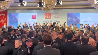 TBB seçimlerinde gergin anlar: Okunan mektup salonu karıştırdı