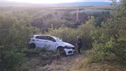 Bingöl’de korkutan kaza: Şarampole uçan otomobilde 5 kişi yaralandı